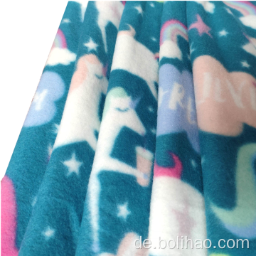 Doppelseitig bedruckter Polar Fleece Stoff